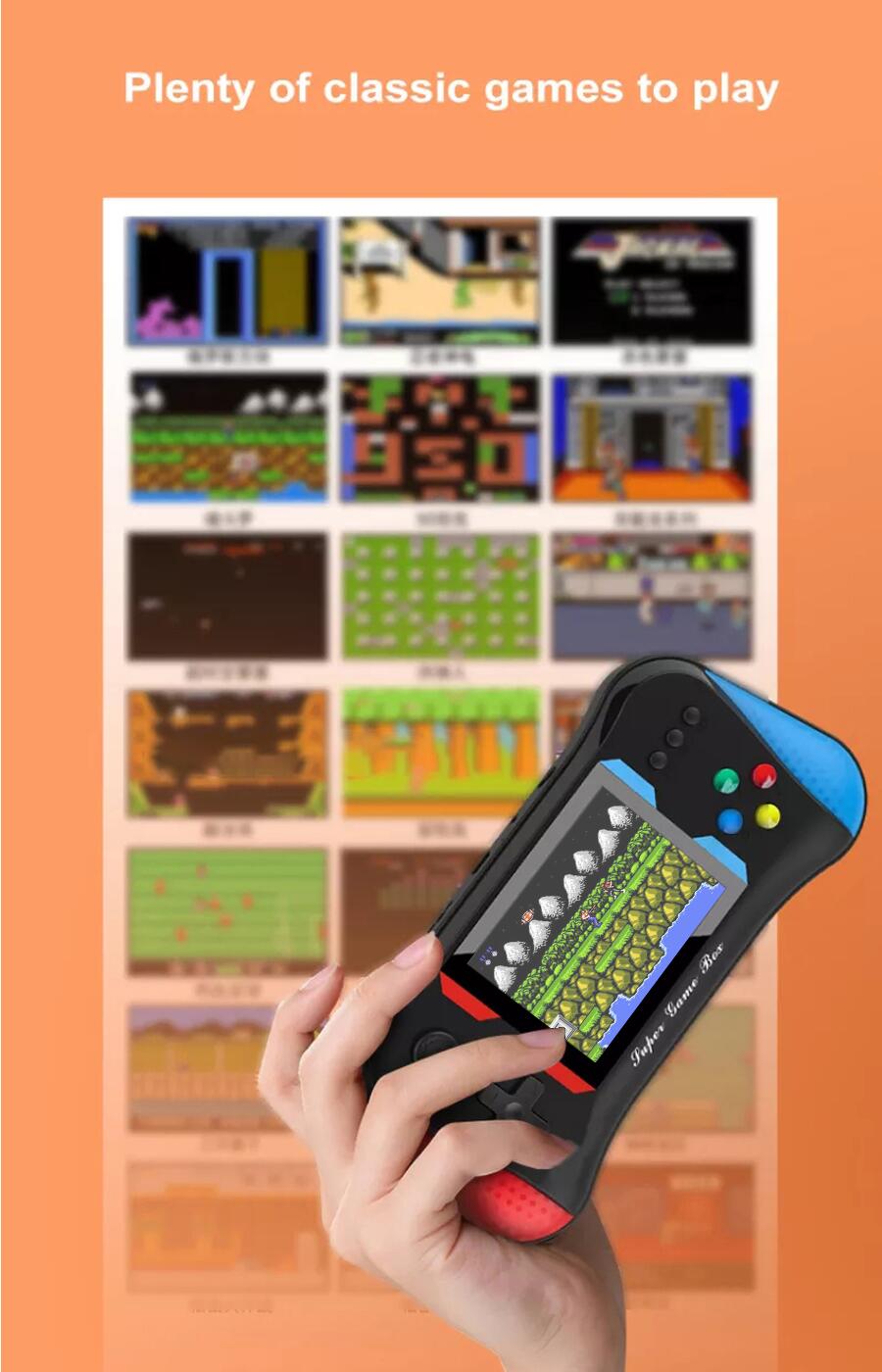 X7M Handheld Game Console With A 3.5-inch Screen For Two Players And a Retro 500 in 1 sup Game Vonsole Handheld
