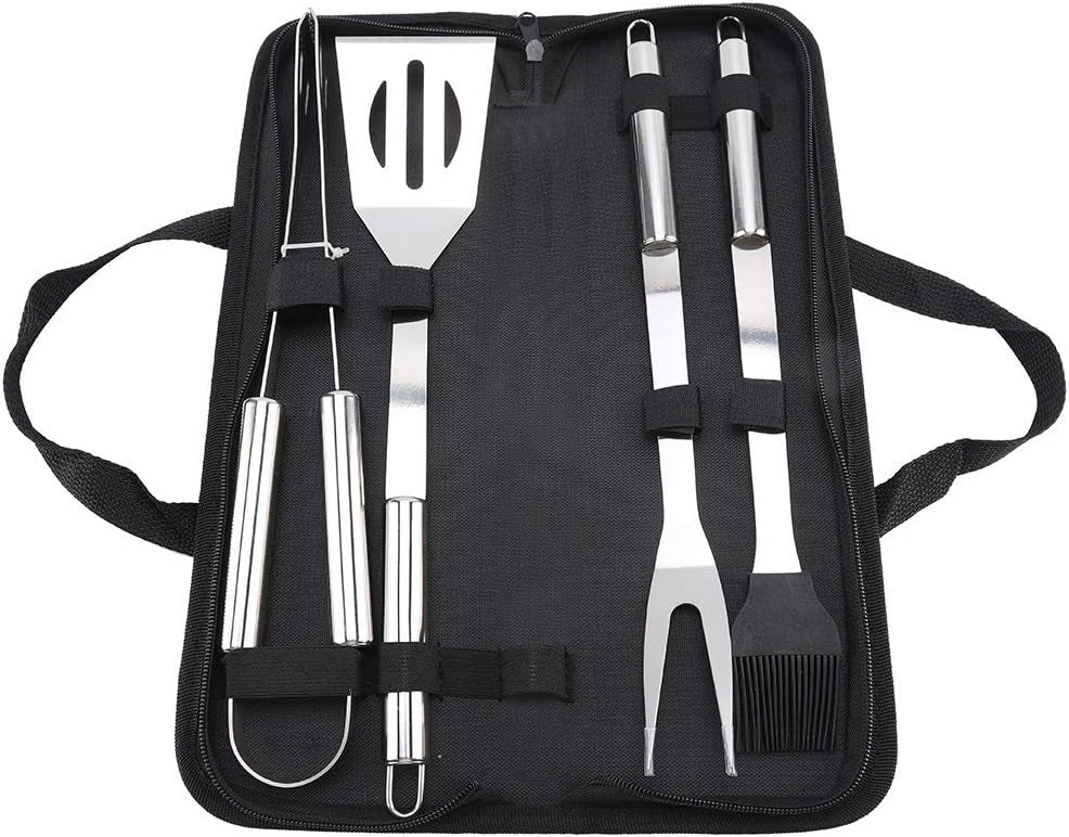 4 Piece Tool Set Stainless Steel Grill Accessories