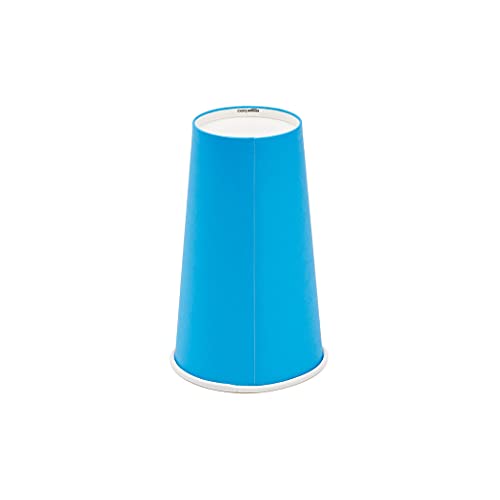 Amazon Basics 8oz Compostable Disposable Party Cups - Pack of 100 - Red/Yellow/Blue/Orange/Green