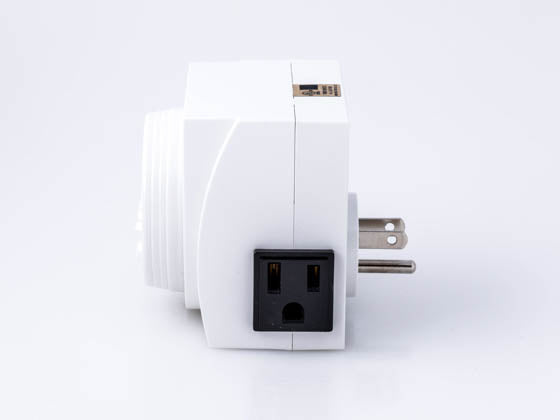 2 Pack UltraGrow 120V Digital Programmable 7-Day Timer Double 3-Prong Outlet Plug LCD