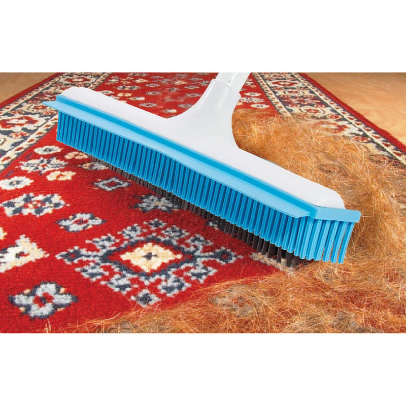 X-Broom - All-Purpose Rubber Bristle Carpet Broom