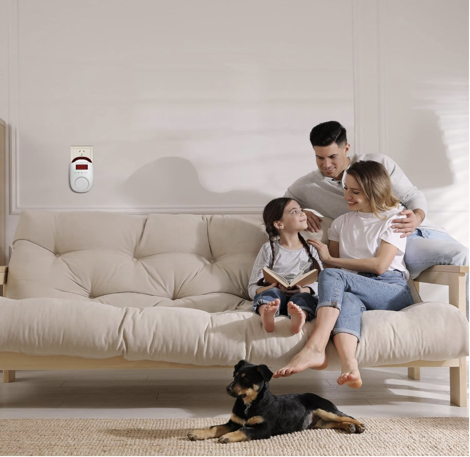 Combination Gas & Carbon Monoxide Detectors Plug in, 2-in-1 Natural Gas Detector & Carbon Monoxide Alarm, CO Detector Alarm & Propane, Methane, Explosive Gas Detector for Home,RV,Easy to Install