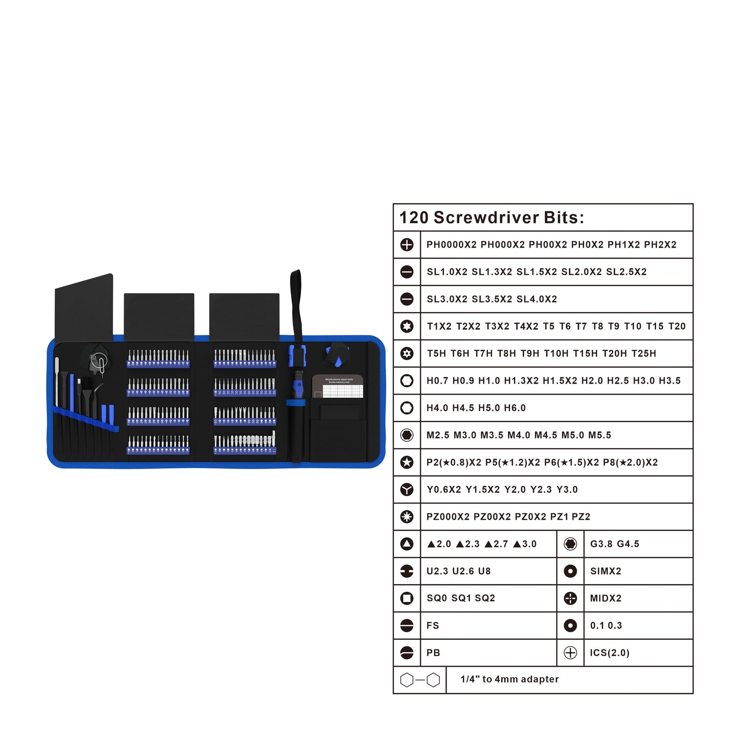 Electronics Precision Screwdriver Sets 142-Piece with 120 Bits Magnetic Repair