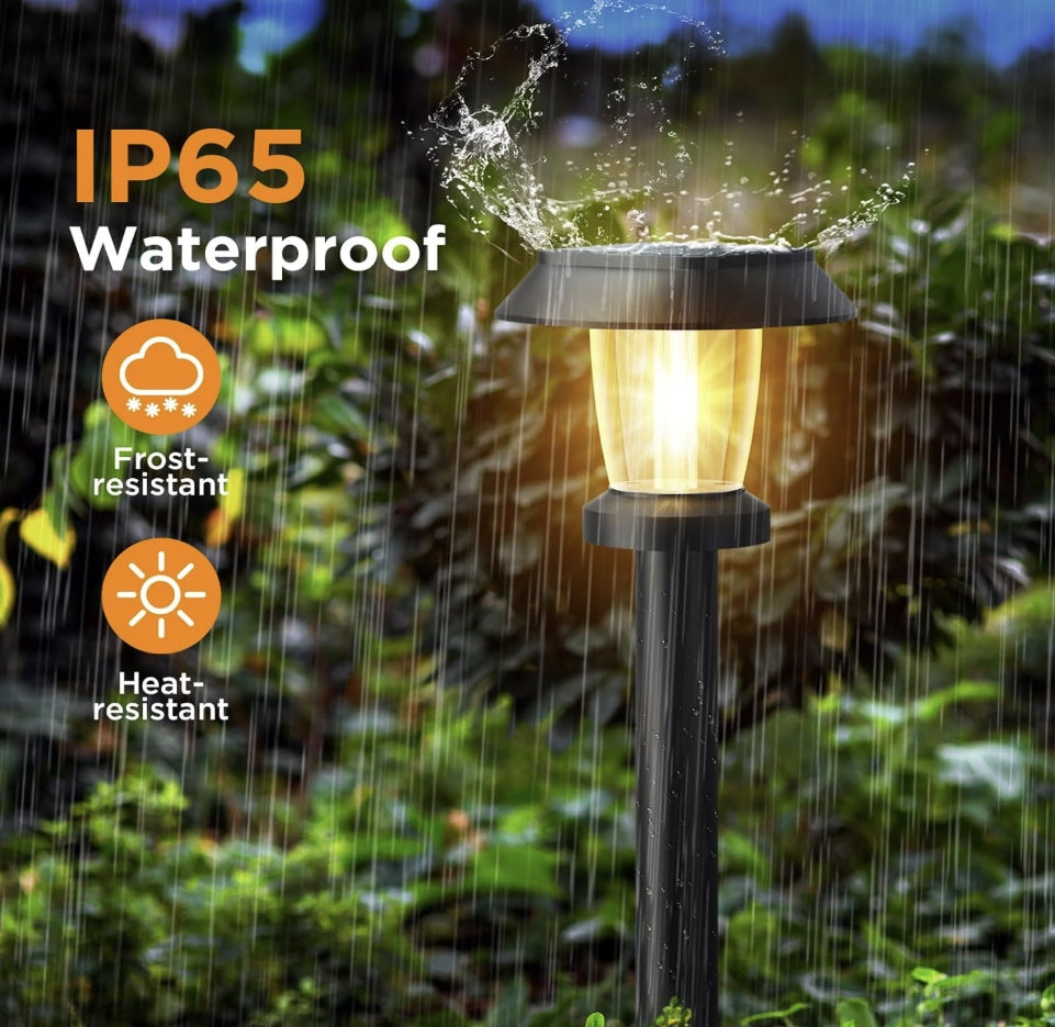 8 Pack Solar Powered Garden Lights Waterproof