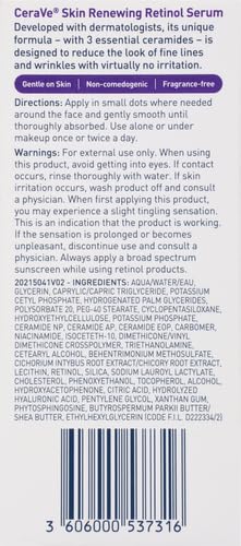 2 Pack CeraVe Anti Aging Retinol Serum For Face,1 OZ