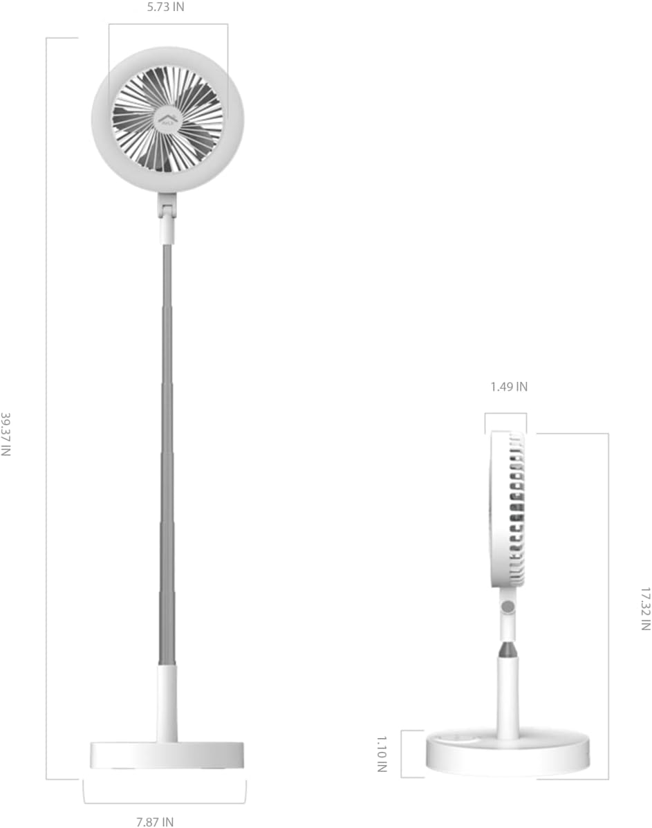 AirLit: The Ultimate Portable Smart Desk Fan, Mirror, and Ring Light - App-Controlled, Flexible, and Voice-Enabled.
