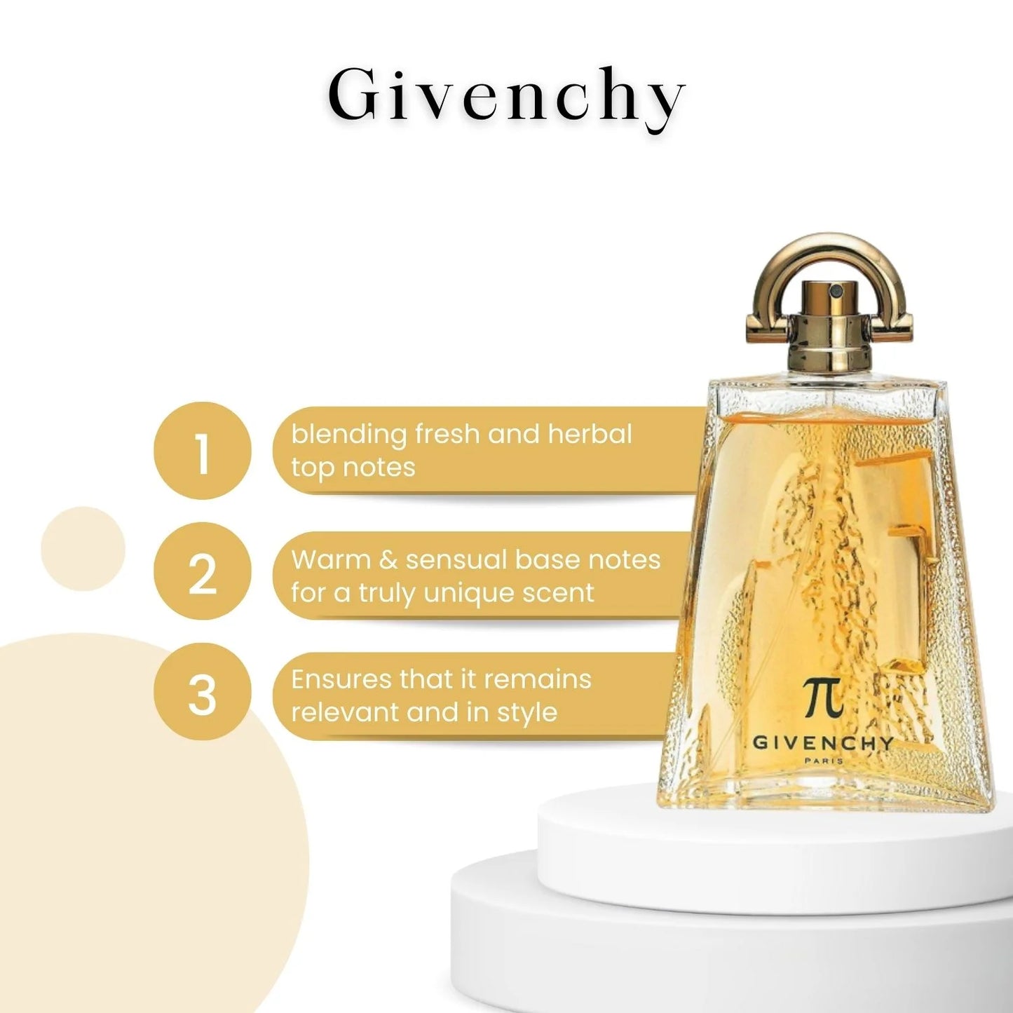 Givenchy Pi Men's Eau De Toilette Vaporisateur Spray, 3.3 oz