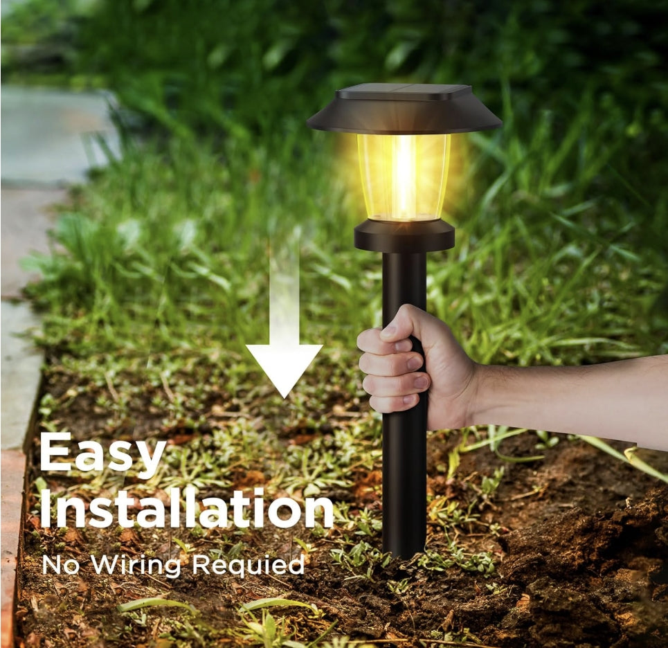 8 Pack Solar Powered Garden Lights Waterproof