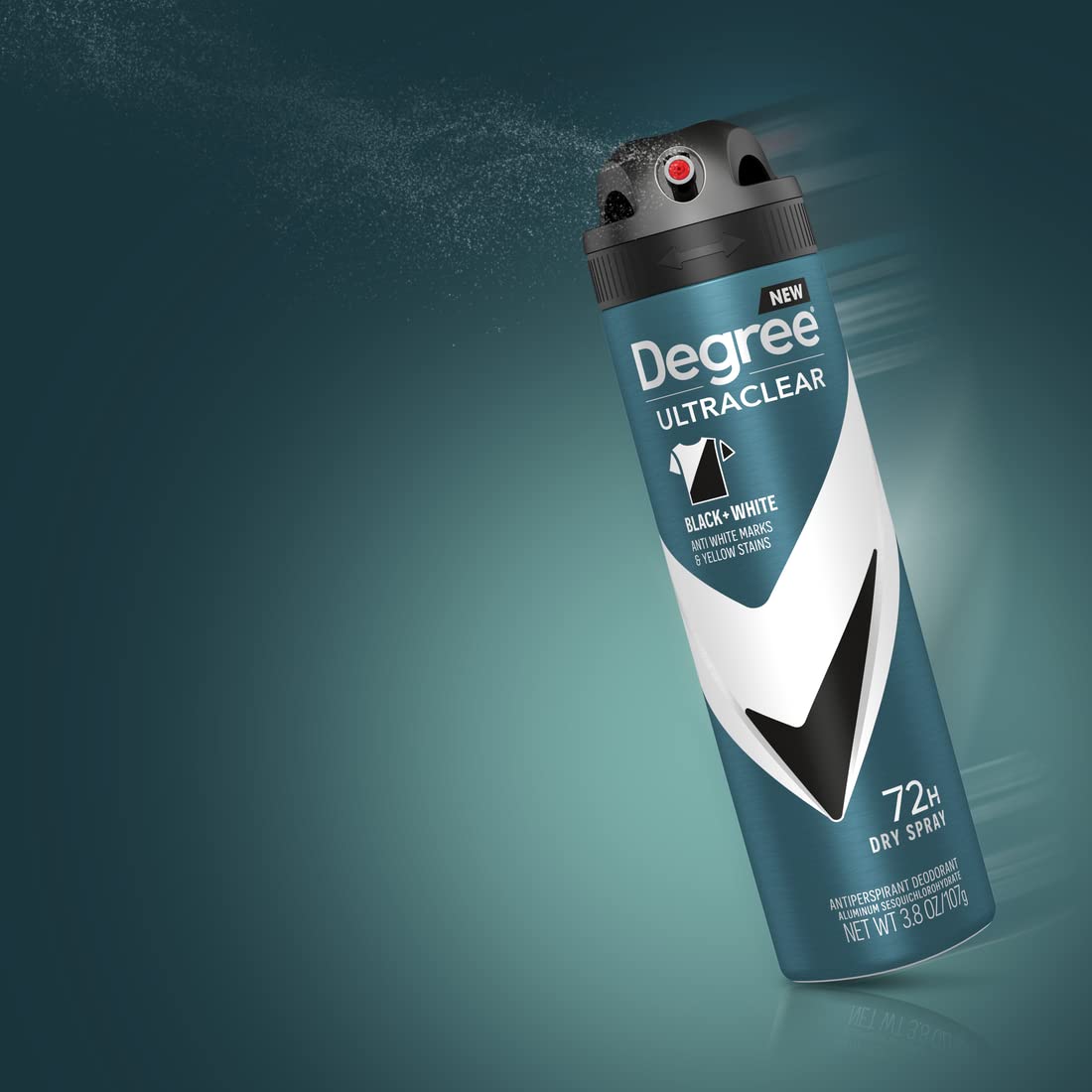 6 Pack Degree Men Antiperspirant Deodorant Dry Spray Black + White 3.2 OZ