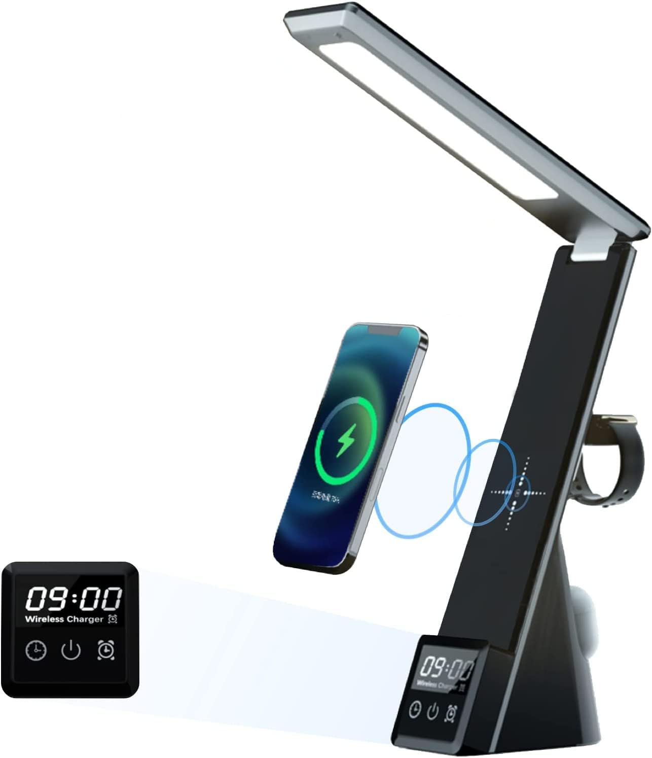 LED Desk Lamp with Wireless Charger