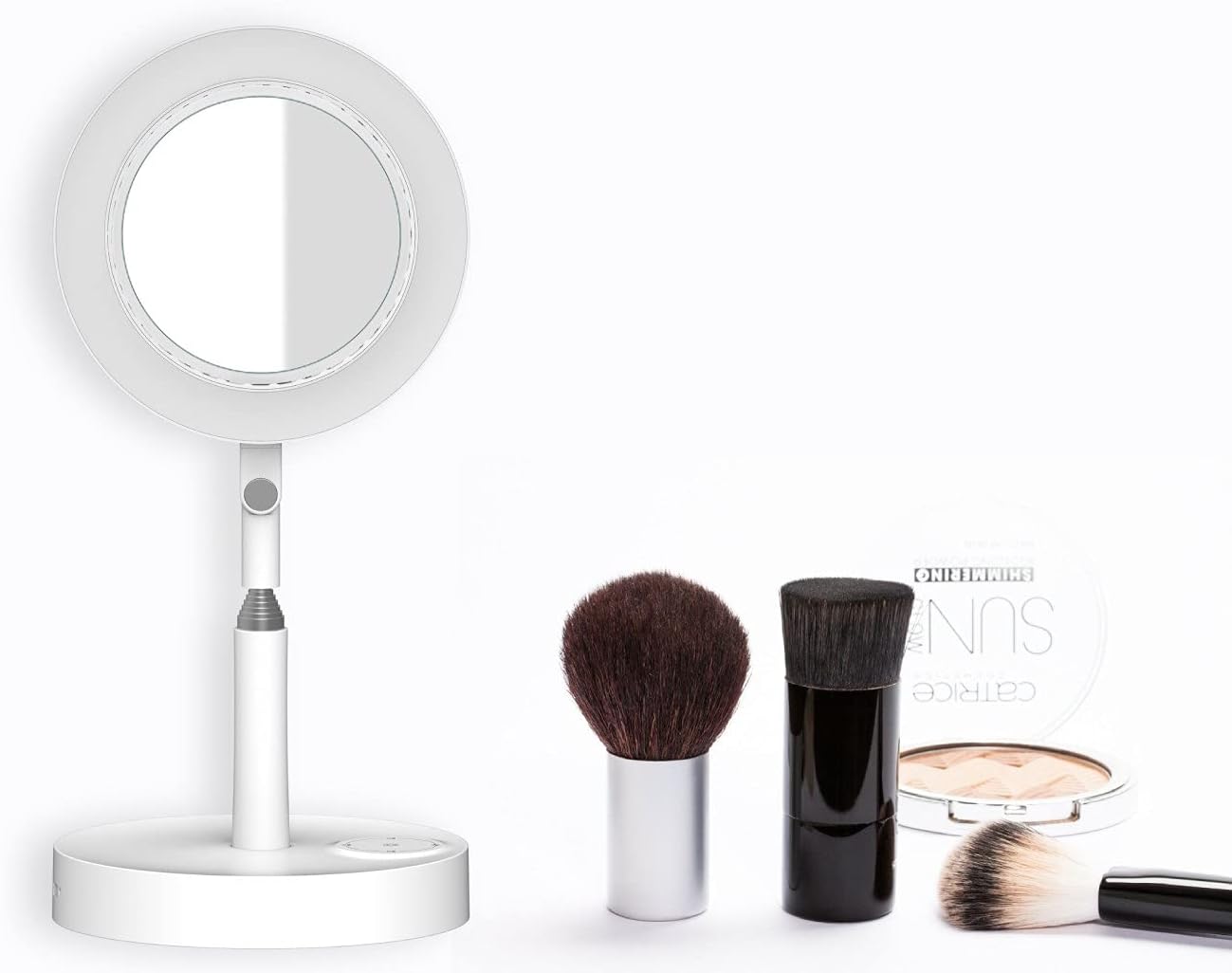 AirLit: The Ultimate Portable Smart Desk Fan, Mirror, and Ring Light - App-Controlled, Flexible, and Voice-Enabled.