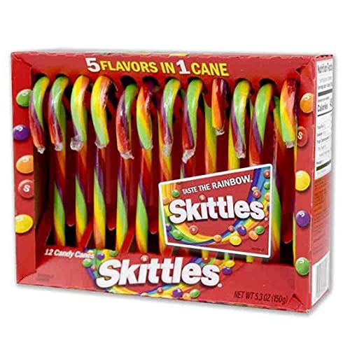 60 Count Skittles Candy Canes