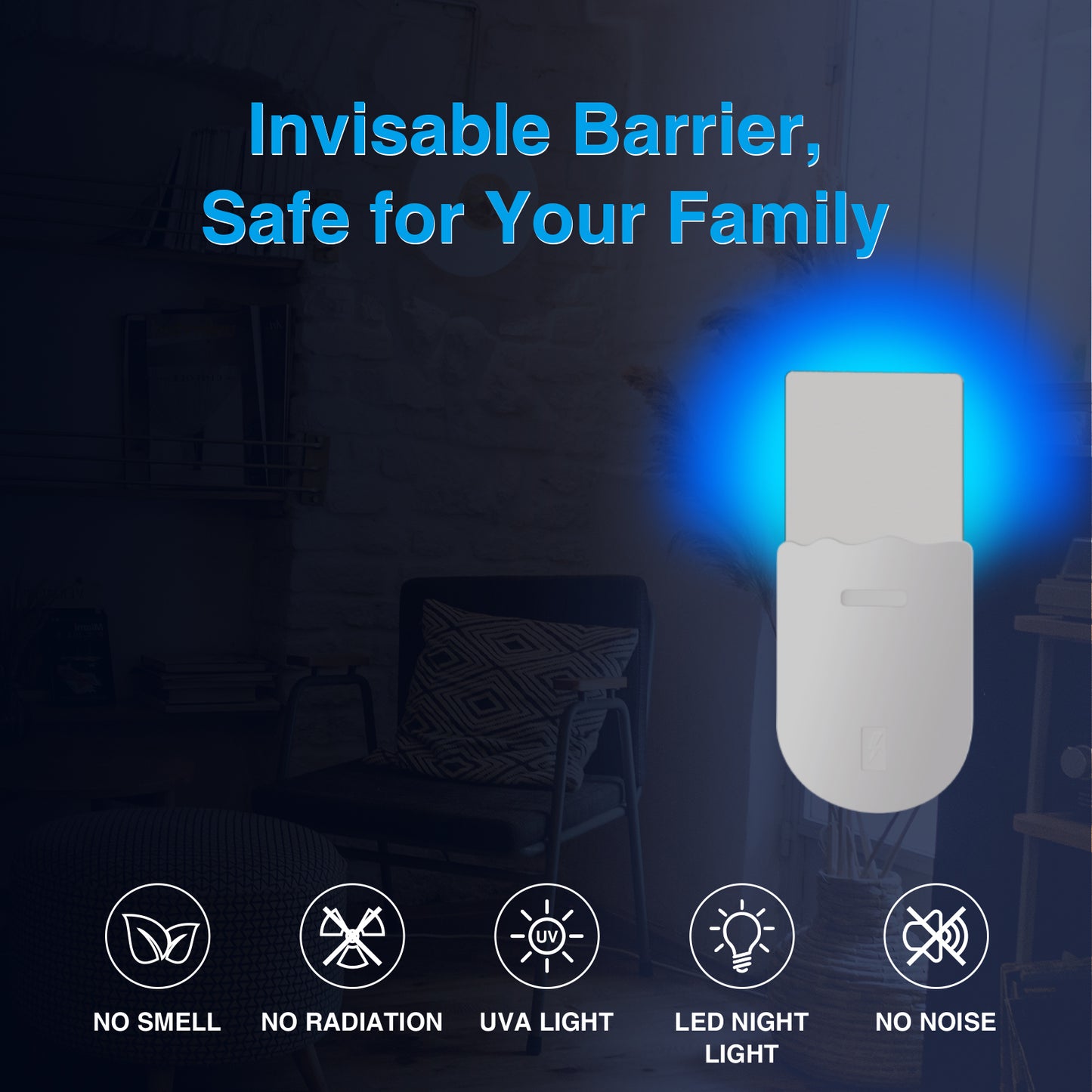 Flying Insect Trap Plug-in Mosquito Killer Indoor