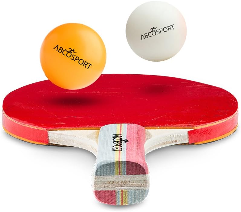 Table Tennis Ping Pong Set - Pack of 4 Premium Paddles/Rackets and 6 Table Tennis Balls