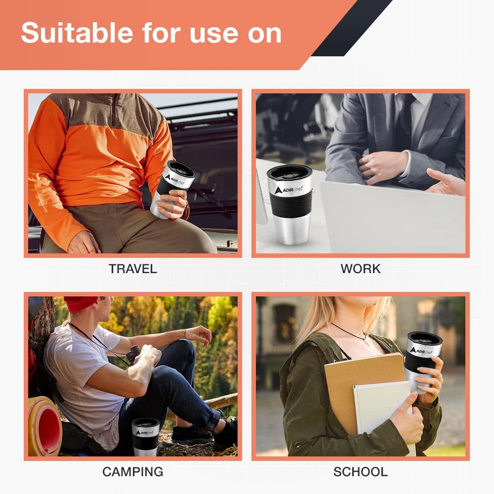 3 Pack Travel Coffee Mug 15 Oz