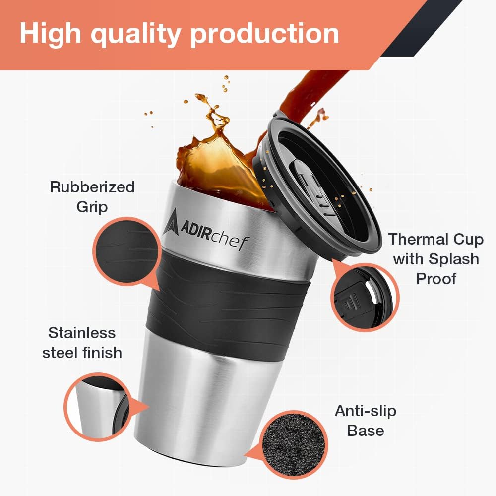 3 Pack Travel Coffee Mug 15 Oz