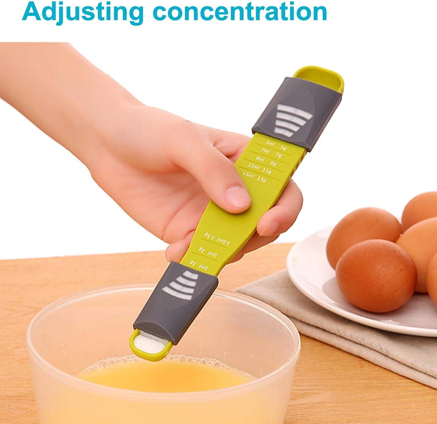 Adjustable Double Unit Scale Measuring Spoon (2-Pack)