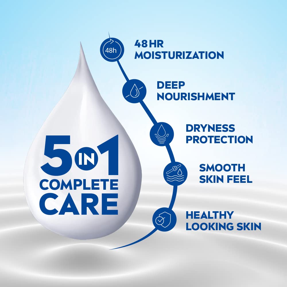 3 Or 6 Pack Nivea Nourishing Lotion Body Milk Richly Caring For Very Dry Skin, 400ml