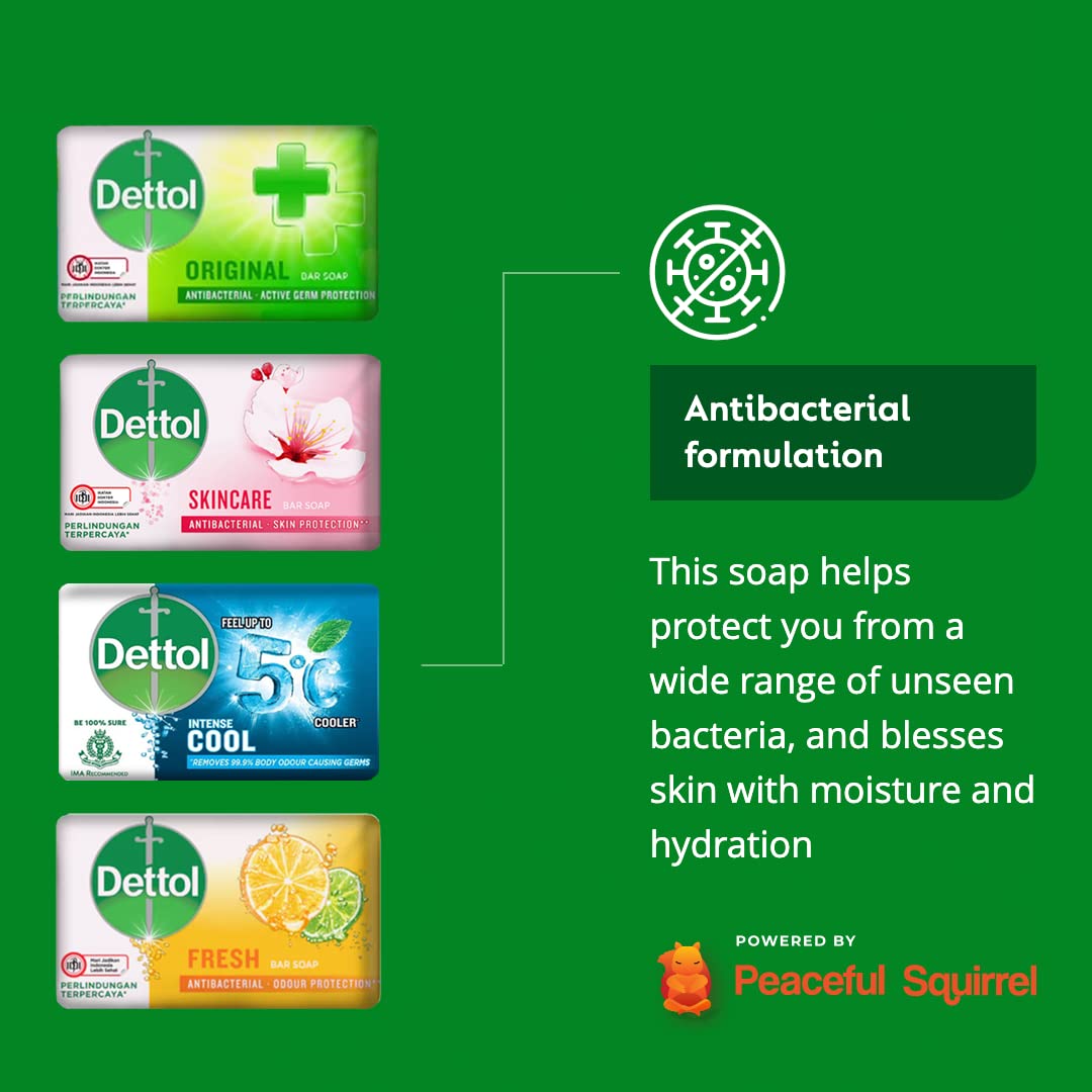 15 Pack Dettol Anti-Bacterial Hand and Body Soap Assorted Flavors