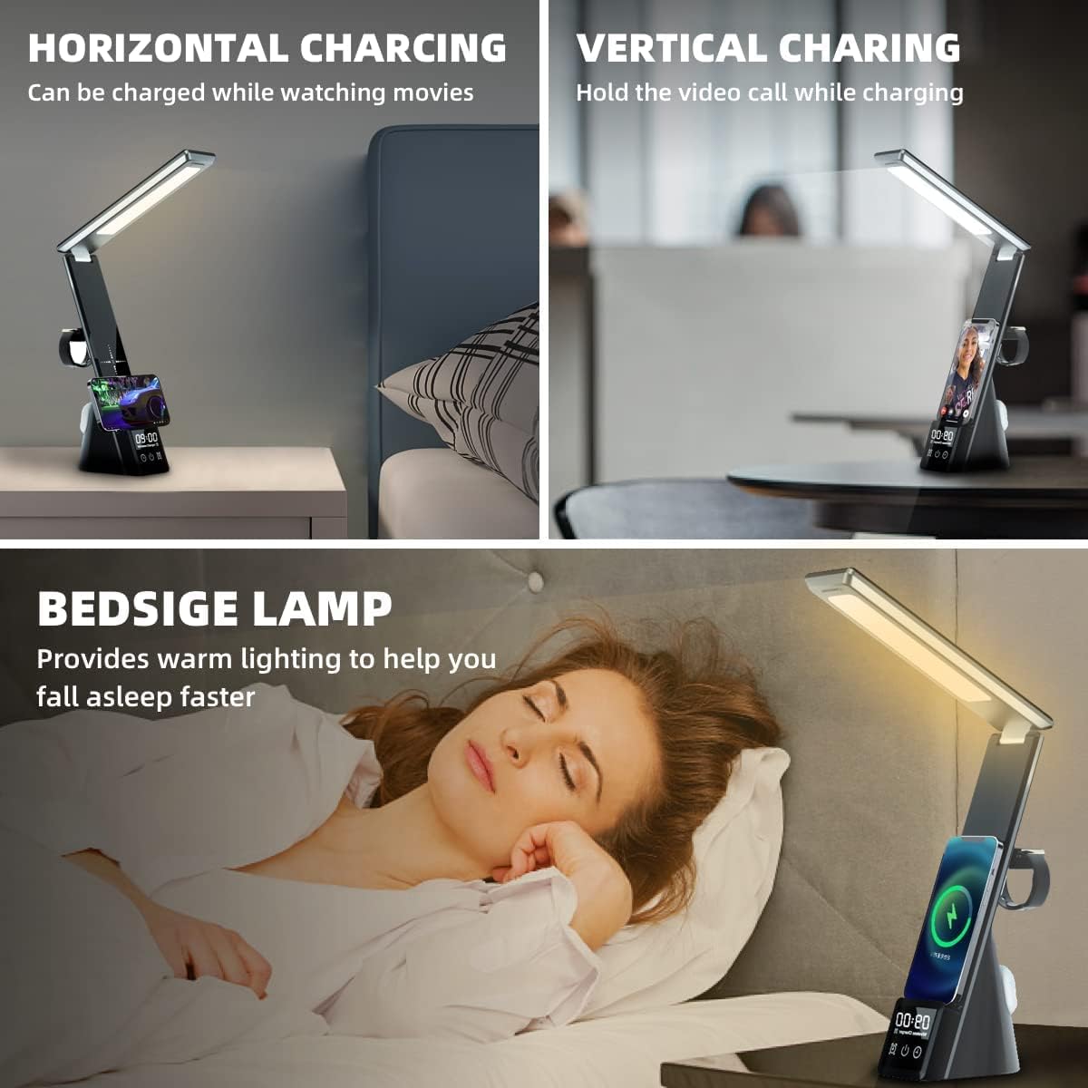 LED Desk Lamp with Wireless Charger