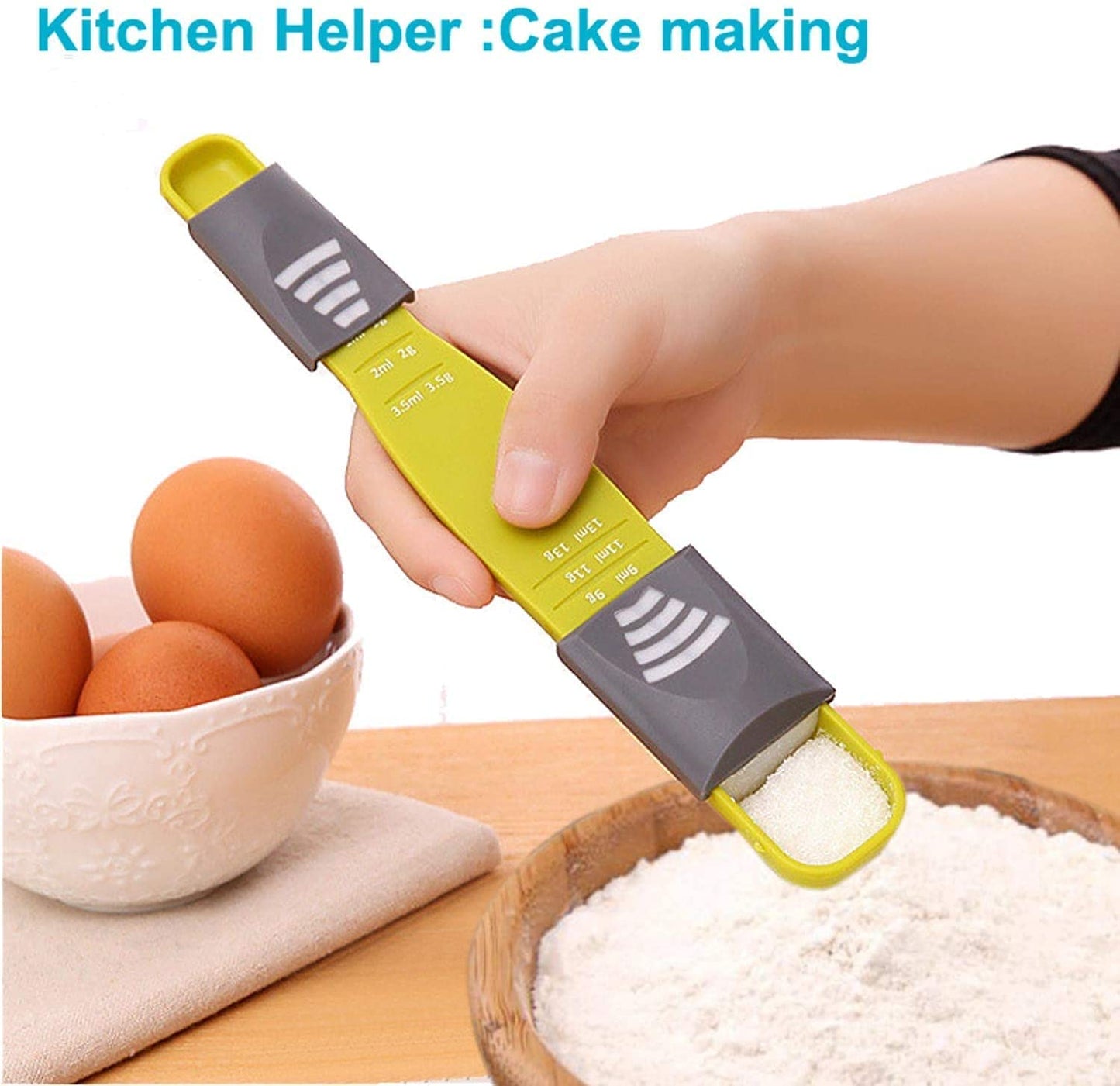 Adjustable Double Unit Scale Measuring Spoon (2-Pack)