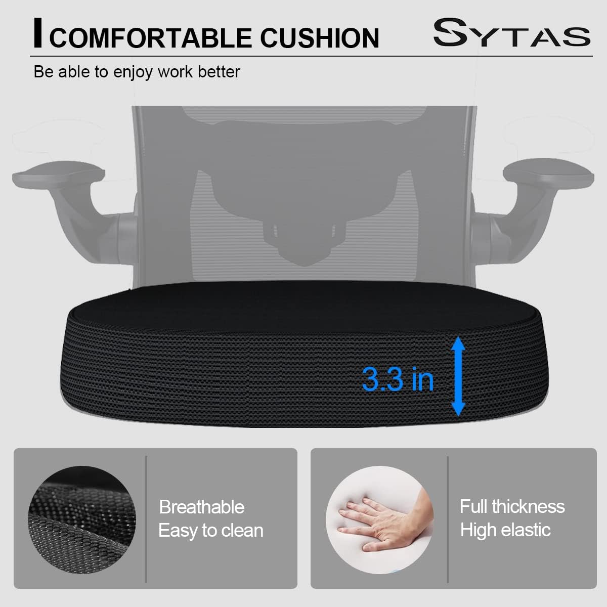 Sytas Ergonomic Mesh Office Chair, Home Office Desk Chairs Ergonomic