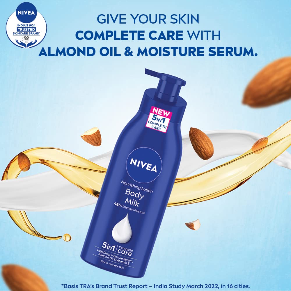 3 Or 6 Pack Nivea Nourishing Lotion Body Milk Richly Caring For Very Dry Skin, 400ml