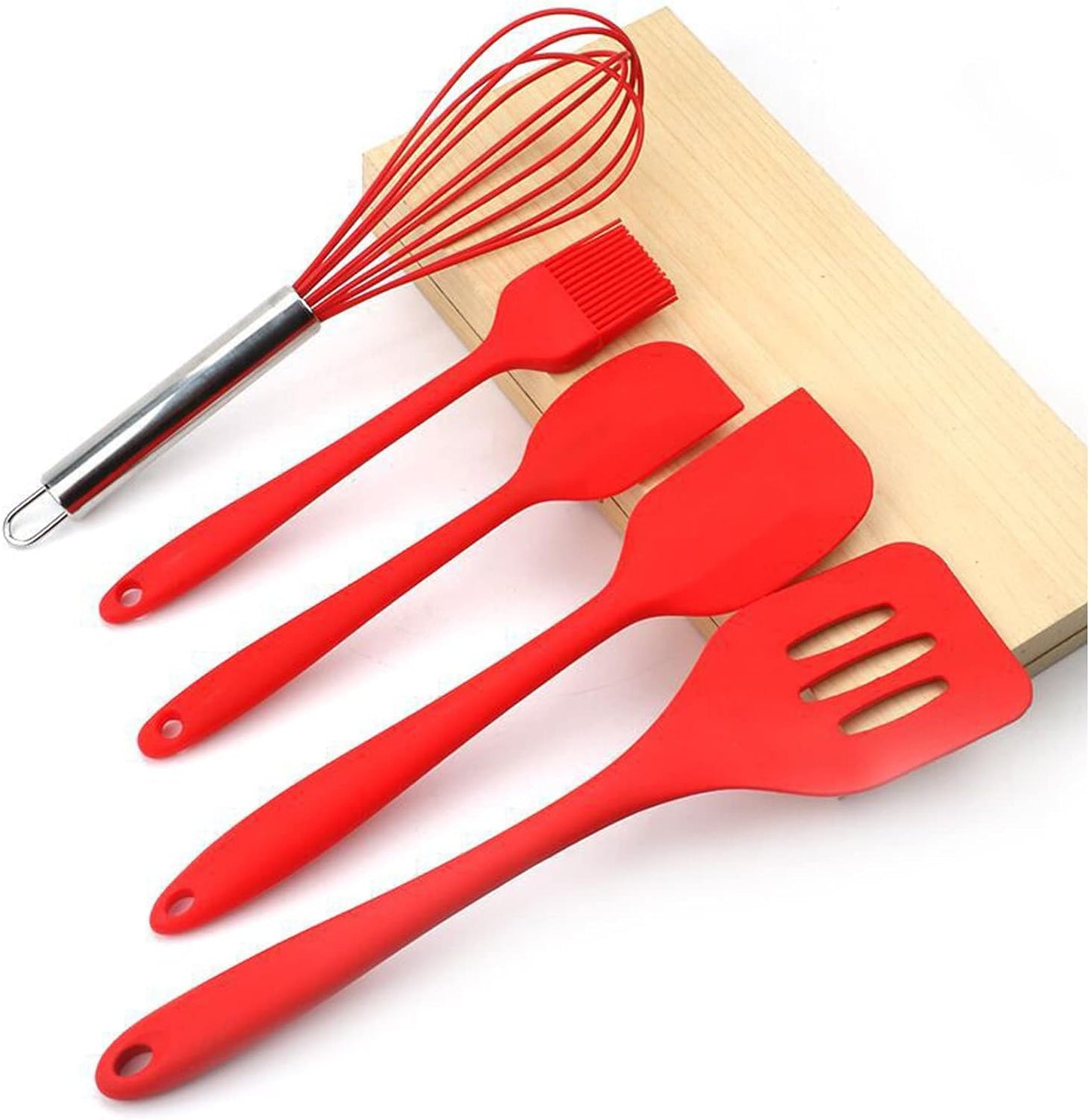 5 Pack Silicone Cooking Utensil Sets Heat Resistant