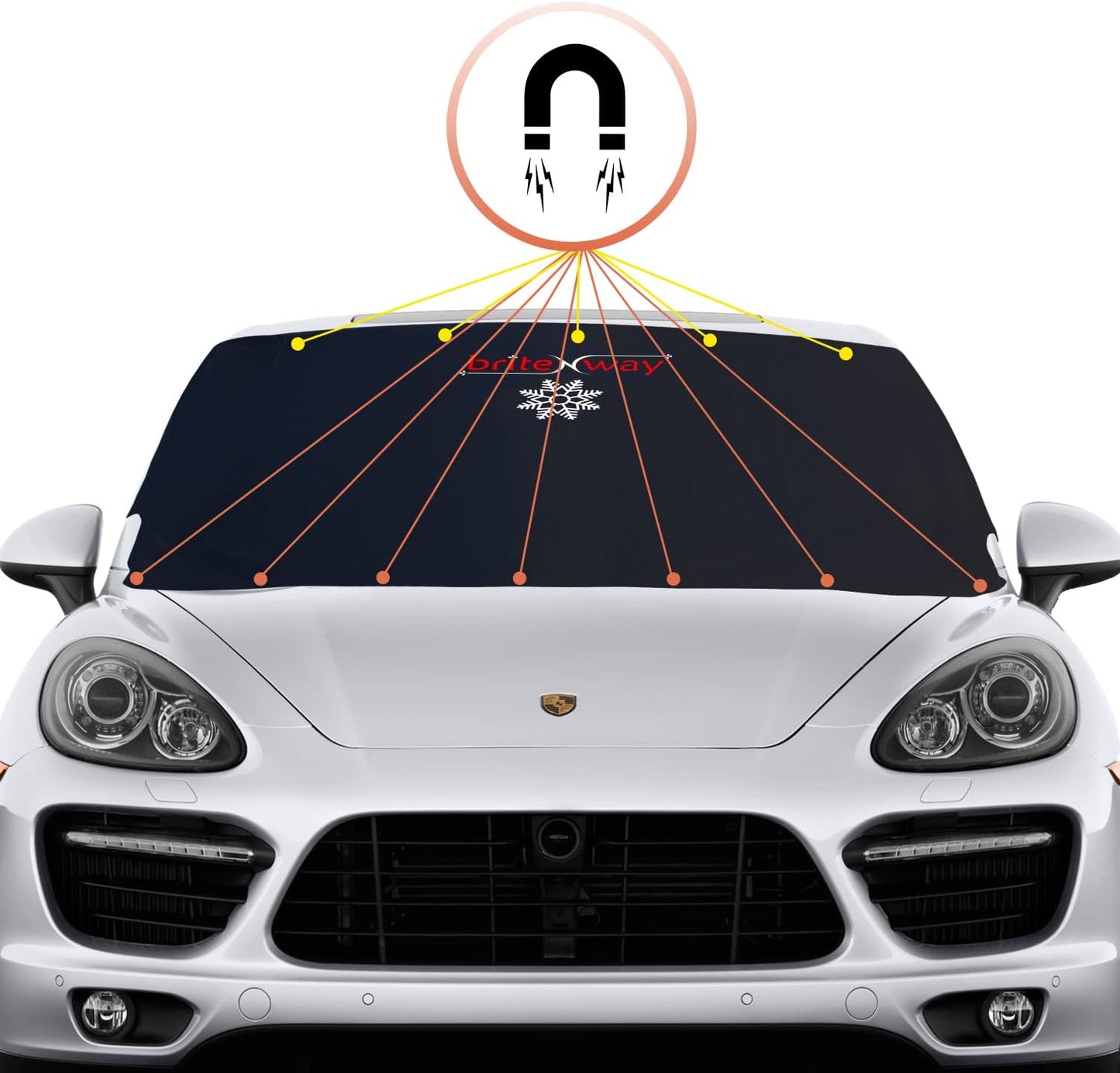 BRITENWAY Windshield Cover for Ice and Snow - Wiper Protector