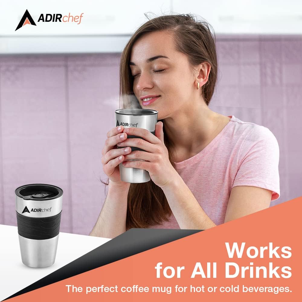3 Pack Travel Coffee Mug 15 Oz