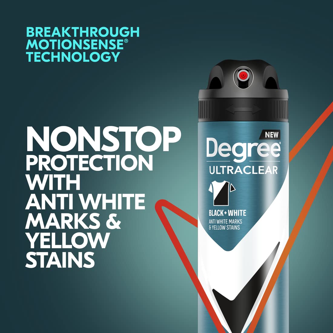 6 Pack Degree Men Antiperspirant Deodorant Dry Spray Black + White 3.2 OZ