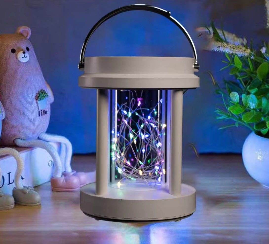 Outdoor Solar Garden Light – Waterproof – 3 Light control Settings – Fairy lights – White Round