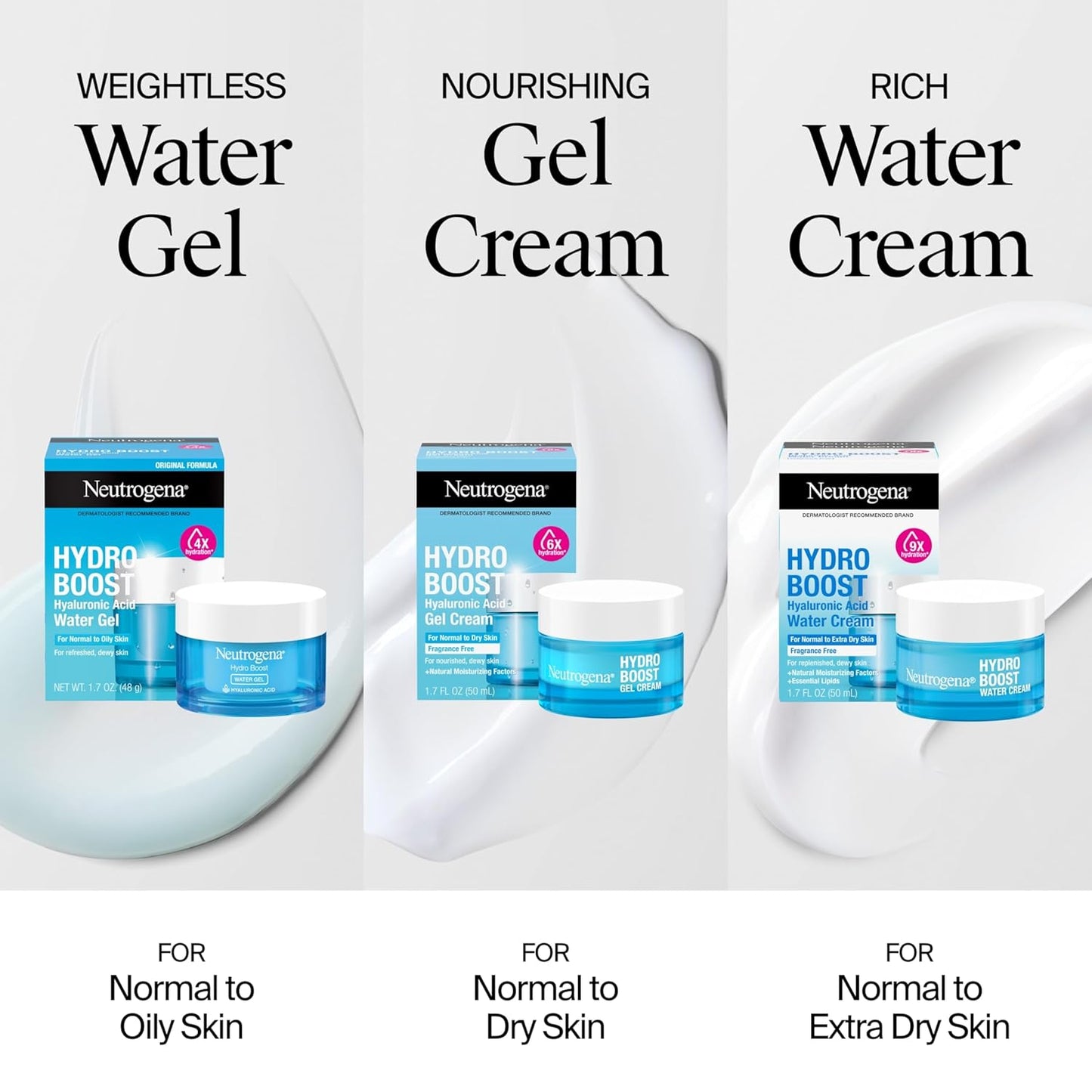 2 Pack Neutrogena Hydro Boost Water Gel with Signature Fragrance