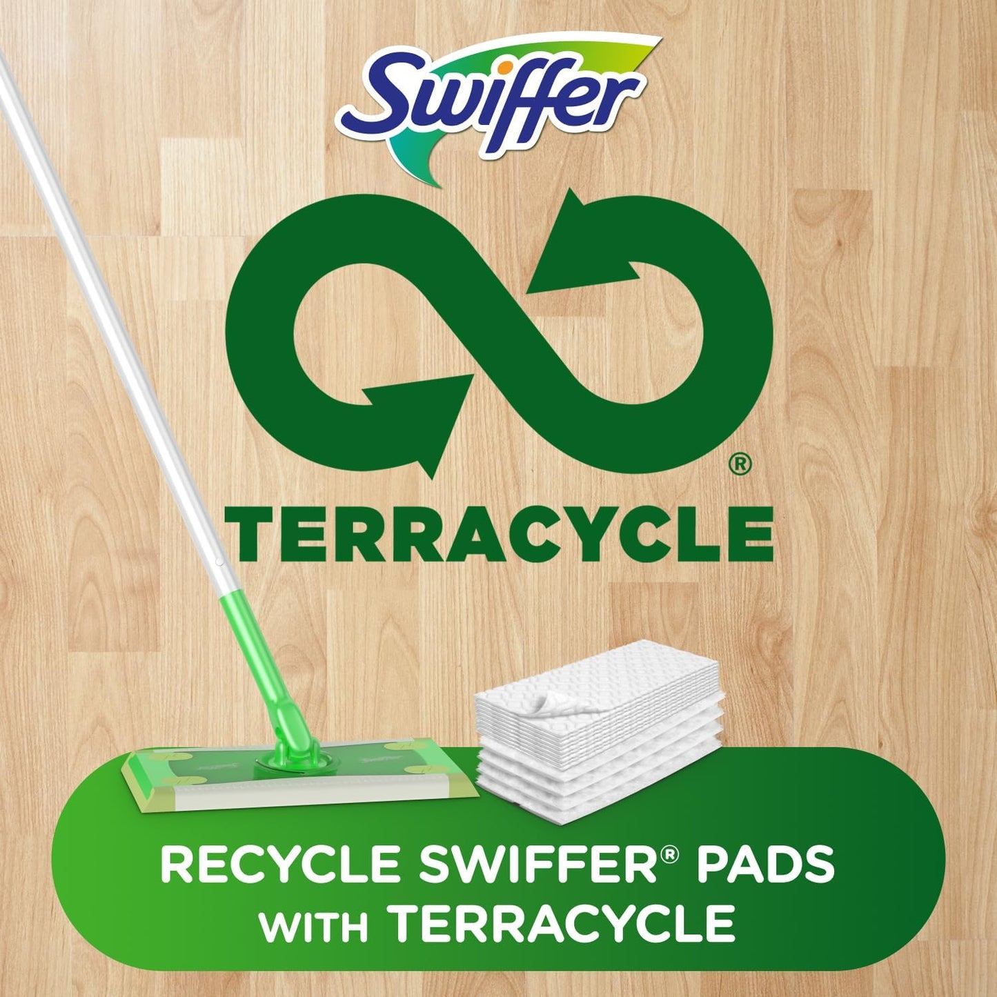 2 Pack Swiffer Sweeper 2-in-1 Mops for Floor Cleaning, Dry and Wet Multi Surface Floor Cleaner, Sweeping and Mopping Starter Kit,Each kit Includes 1 Mop + 19 Refills, 20 Piece Set