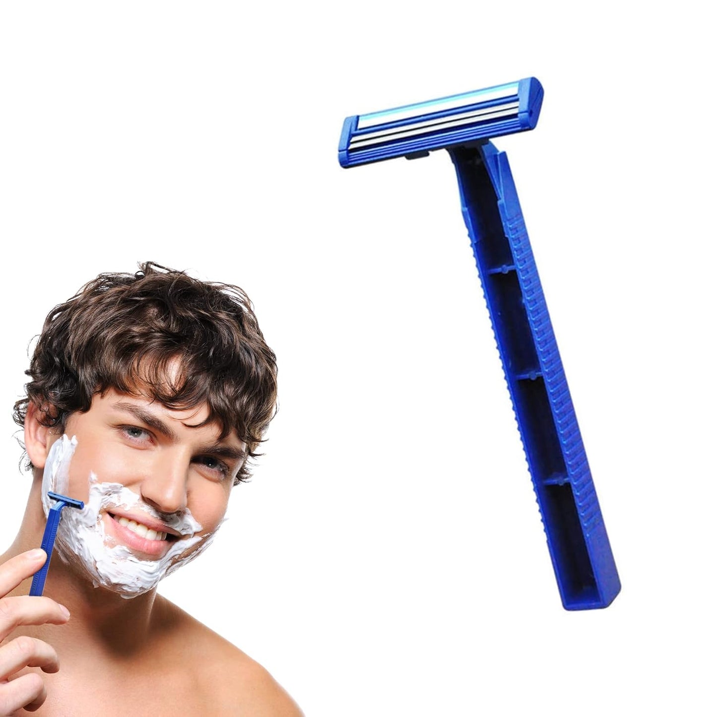 50 Pack Disposable Razors Shaving Razor, Twin Blade