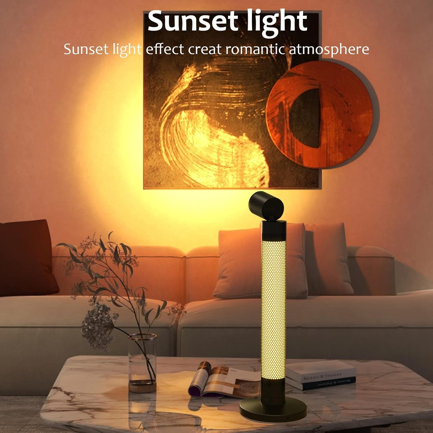 Smart Lamp Sunset Light and Ambient Light with Million RGB Color
