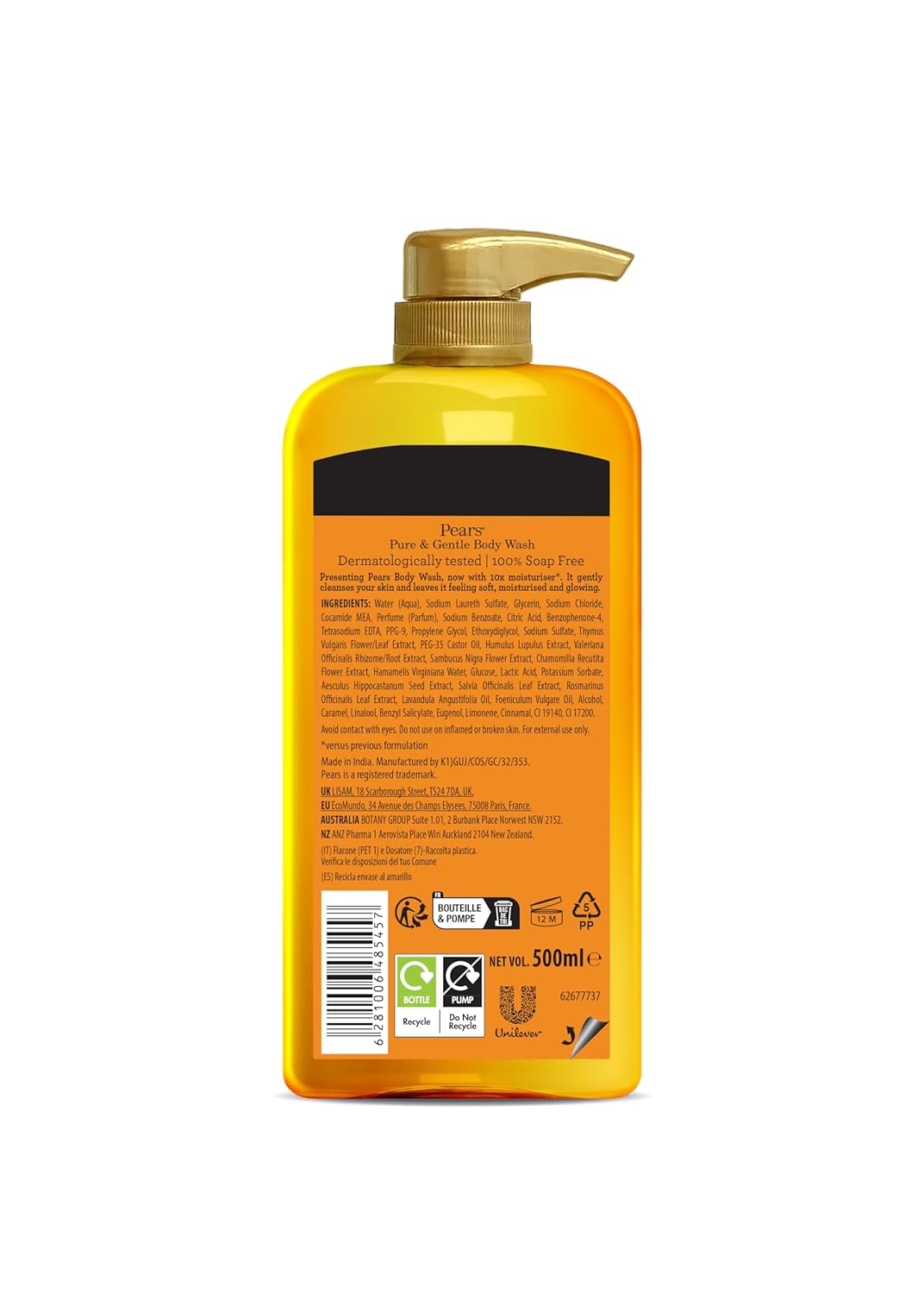 6 Pack Pears Body Wash Set-500ml
