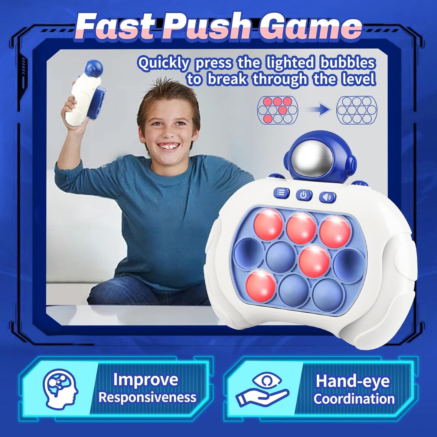 Pop Fidget Toys Quick Push Game for Kids Adults