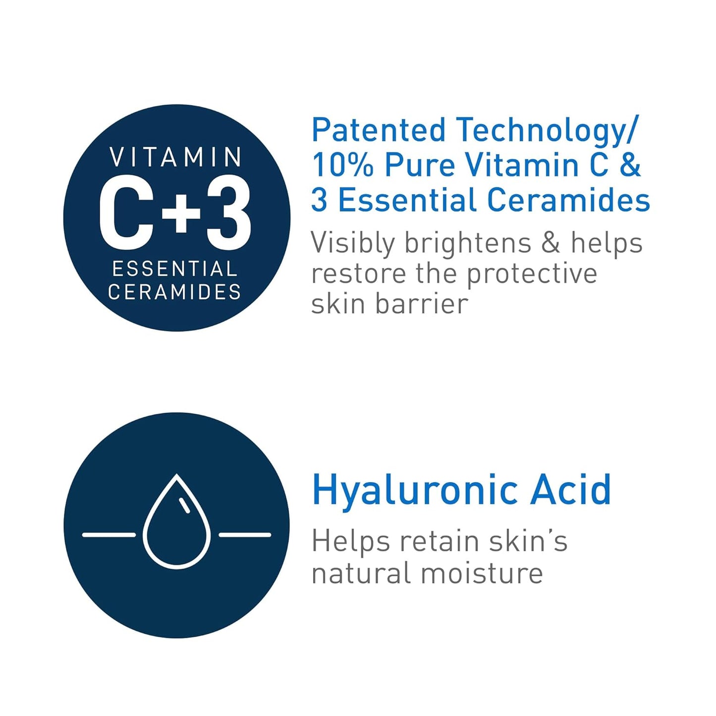 2 Pack CeraVe Vitamin C Serum with Hyaluronic Acid 1 oz