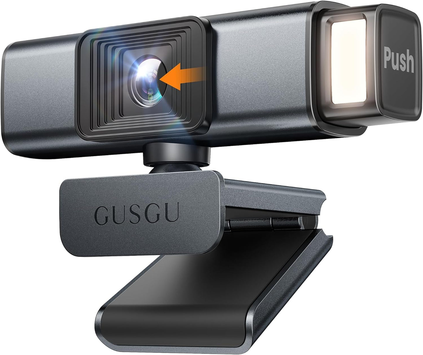 GUSGU G940 2K Quad HD Webcam for PC, with Microphone & Privacy Protection