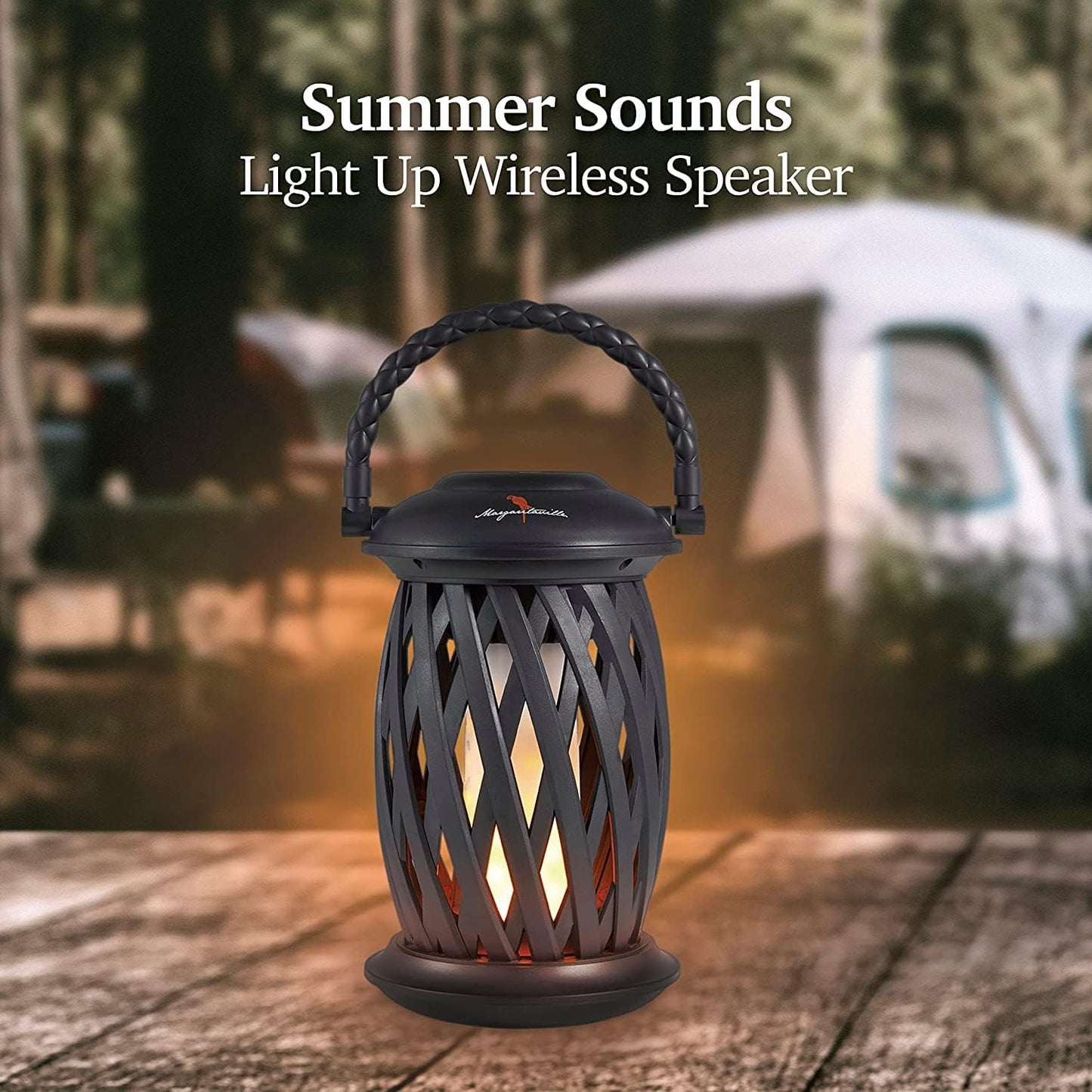 2 Pack Margaritaville Tiki Torch - Waterproof Bluetooth Speaker