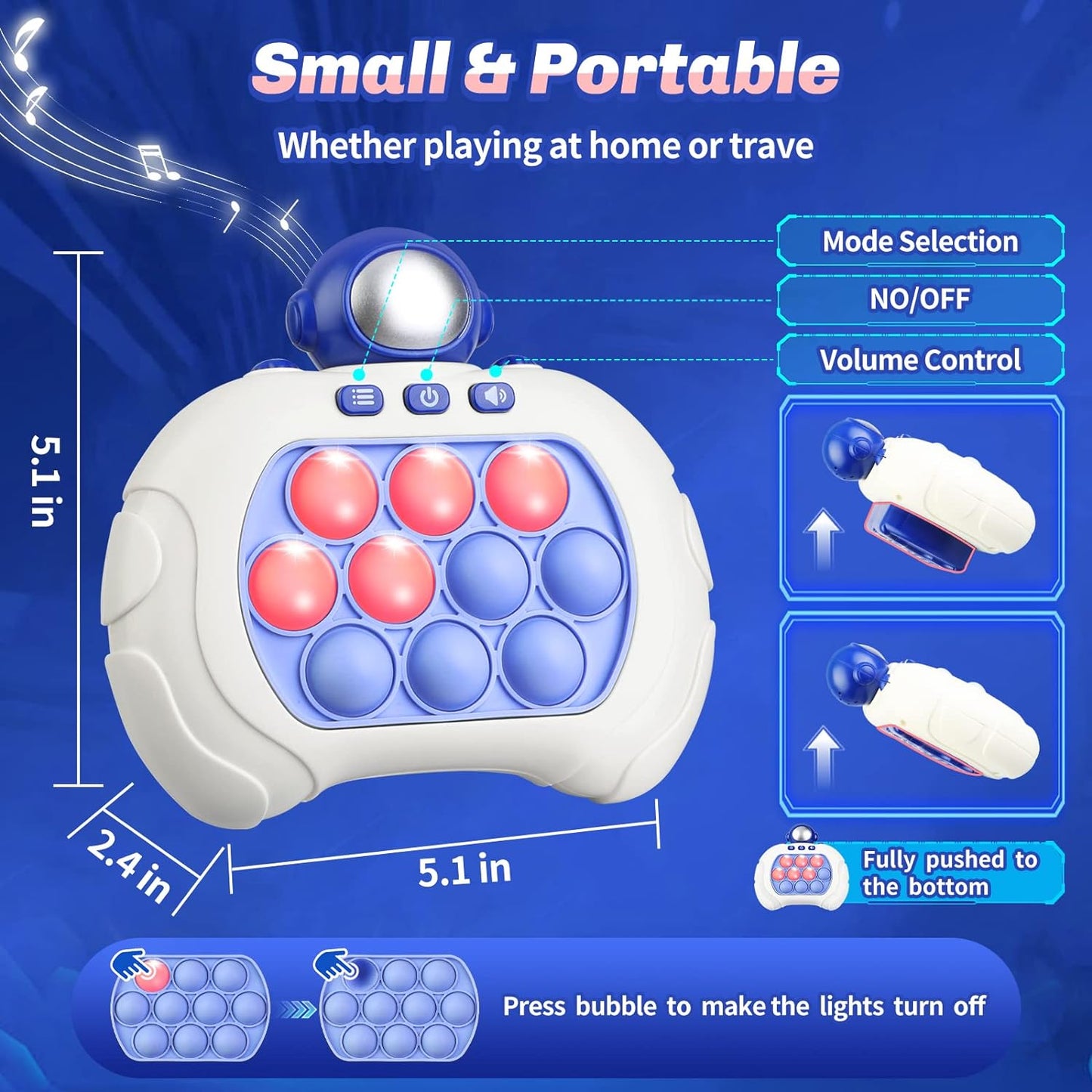 Pop Fidget Toys Quick Push Game for Kids Adults