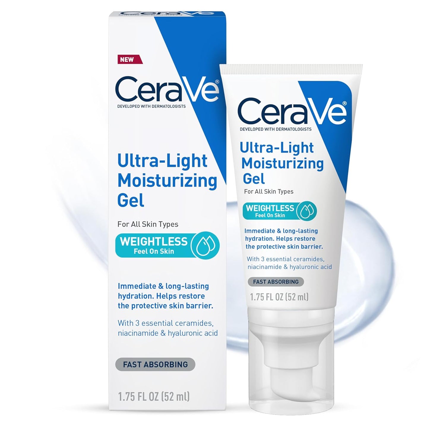 2 Pack CeraVe Ultra-Light Moisturizing Gel 1oz