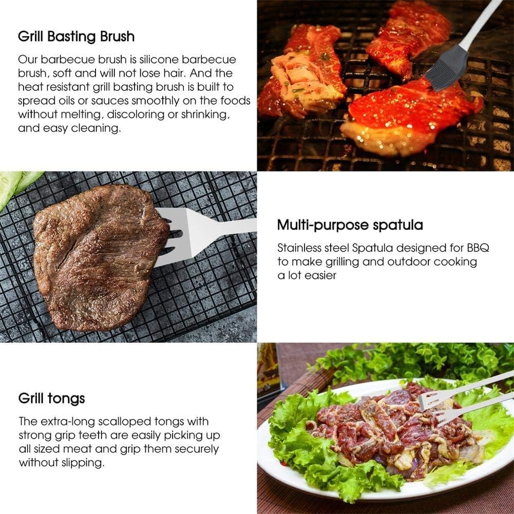 4 Piece Tool Set Stainless Steel Grill Accessories