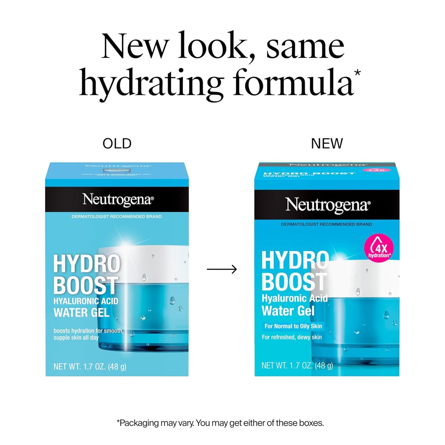 2 Pack Neutrogena Hydro Boost Water Gel with Signature Fragrance