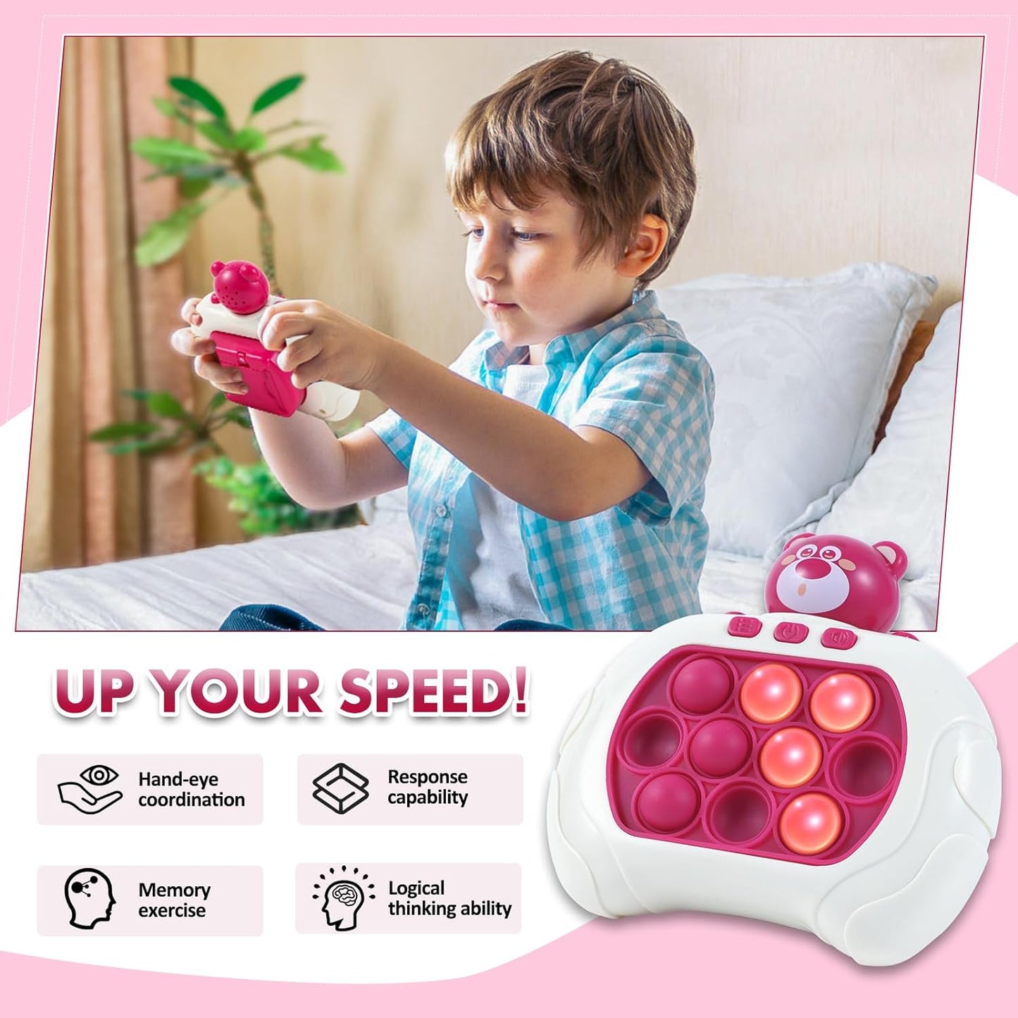 Pop Fidget Toys Quick Push Game for Kids Adults