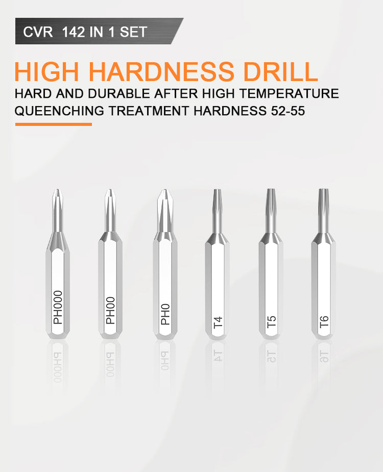 Electronics Precision Screwdriver Sets 142-Piece with 120 Bits Magnetic Repair