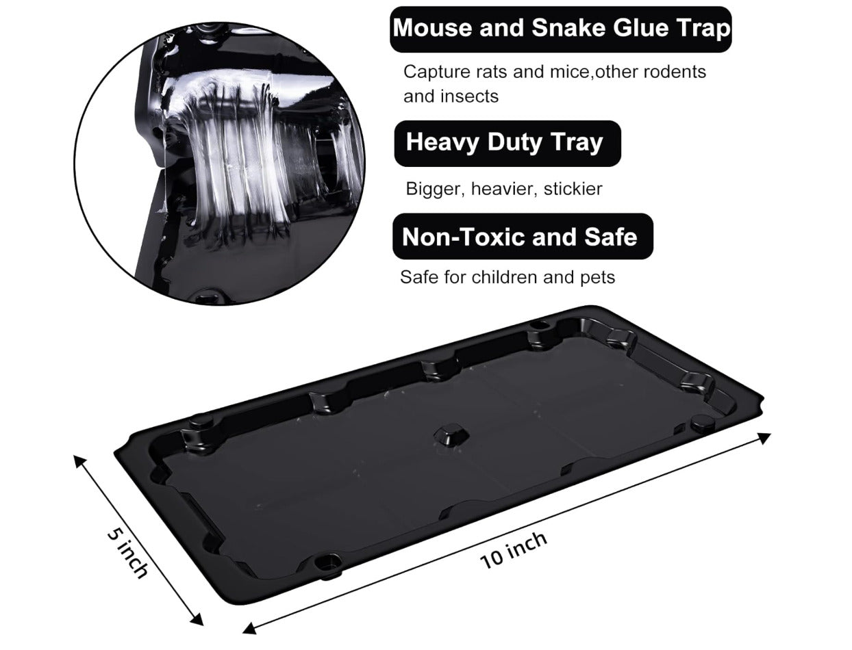 10-Pack Large Glue Traps – Rats, Mice, Snakes & Crawling Insects