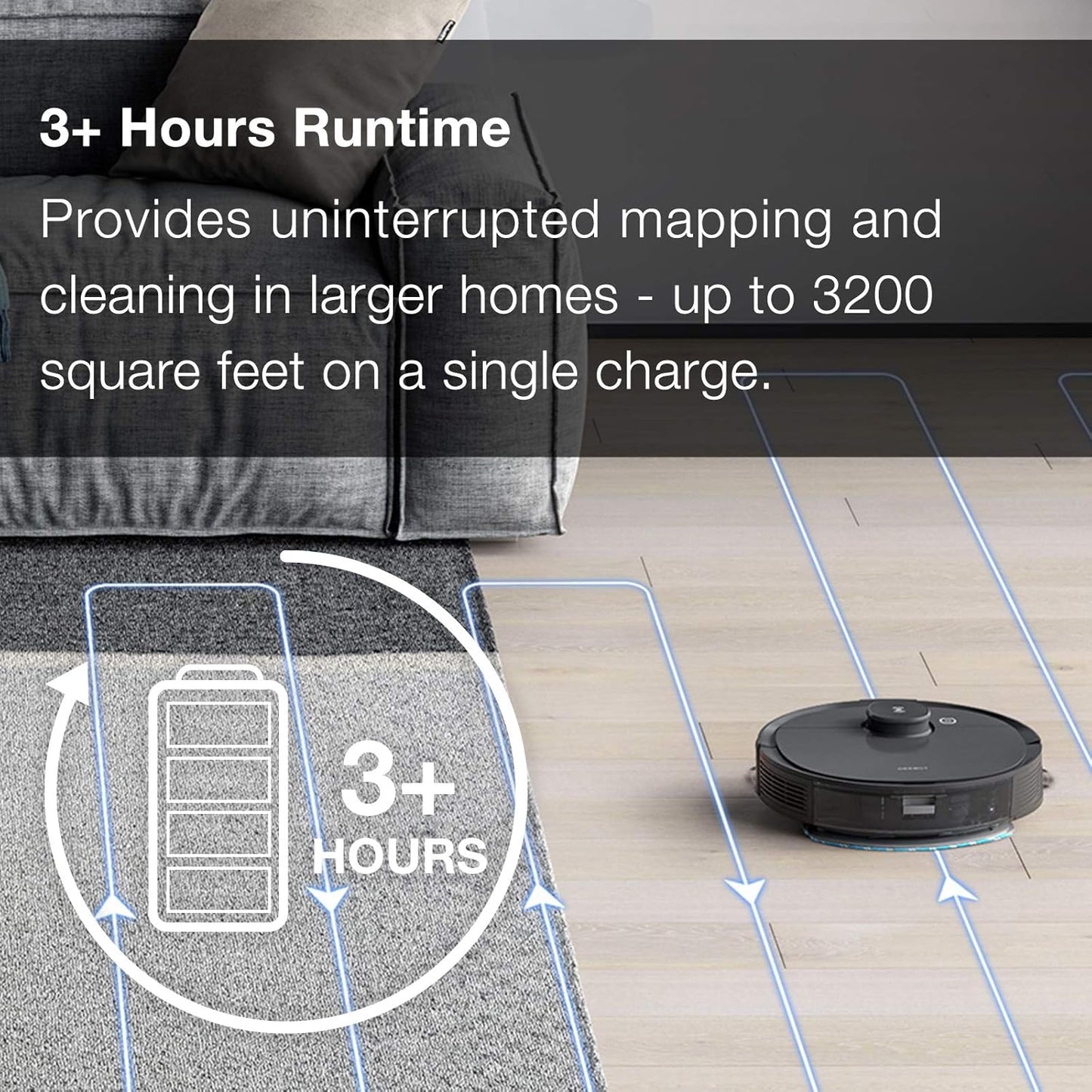 ECOVACS Deebot Ozmo T8 AIVI Robot Vacuum Cleaner & Mop with Auto-Empty Station-OPENBOX