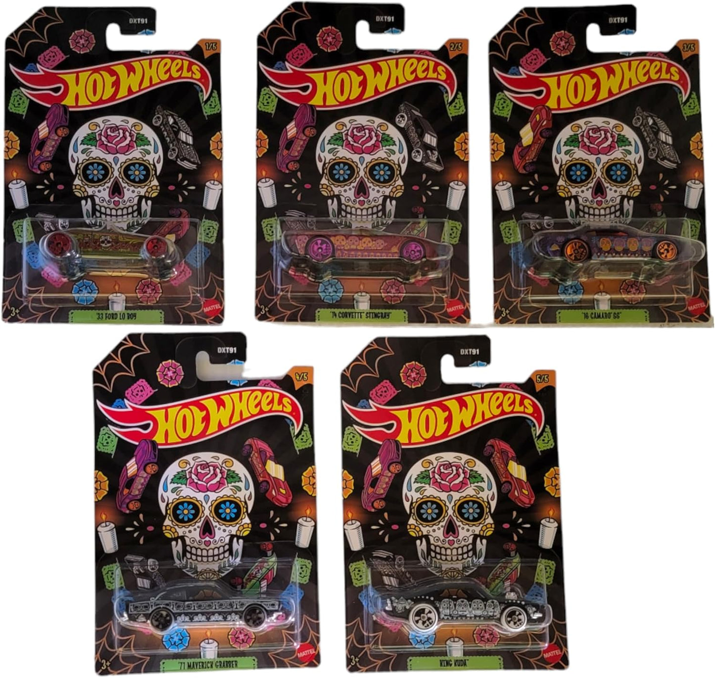 Hot Wheels 5-Car Pack of 1:64 Scale Vehicles